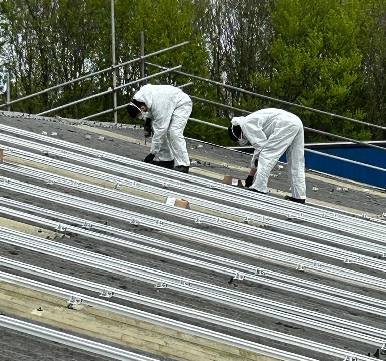 Fragile Asbestos Content Roofs Solar Panels