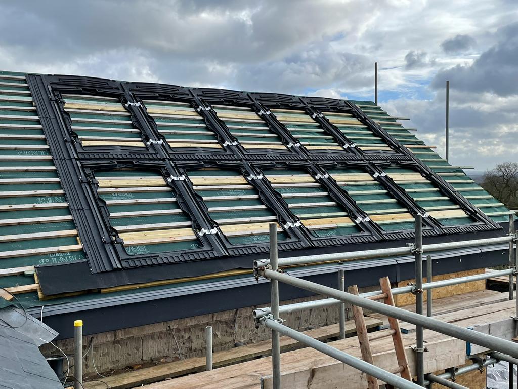 Solar Panels Installed In Roof